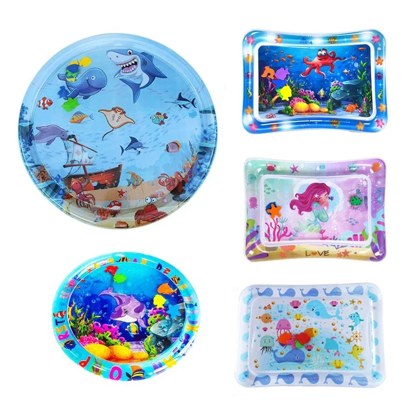 Slip Slide Water Mat - Baby Playing Water Mat Toddler PVC