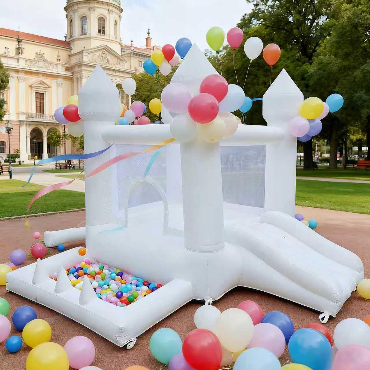 Kids Outdoor Ball - White Bounce House, Indoor and Outdoor