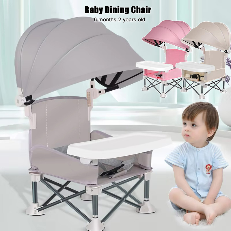 Kids Outdoor Chair And Table - Baby Foldable Dining Chair Aluminum Alloy