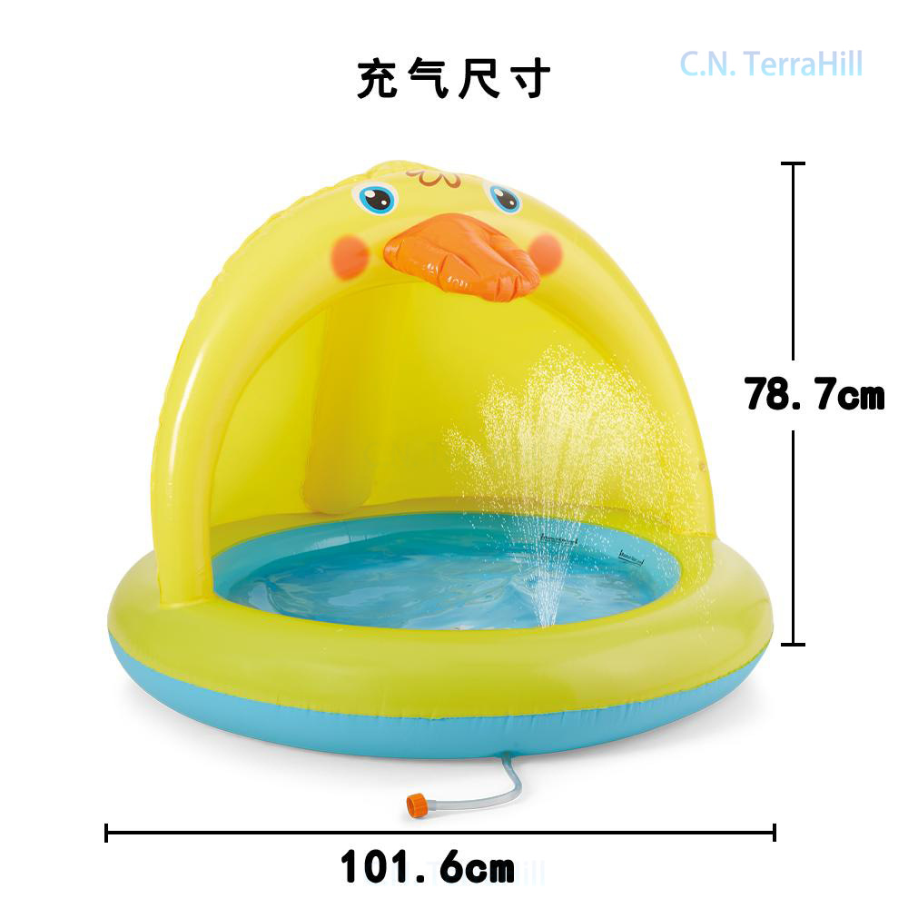 Inflatable Splash Pool for Kid - Kids Outdoor Water Play Table recension och pris