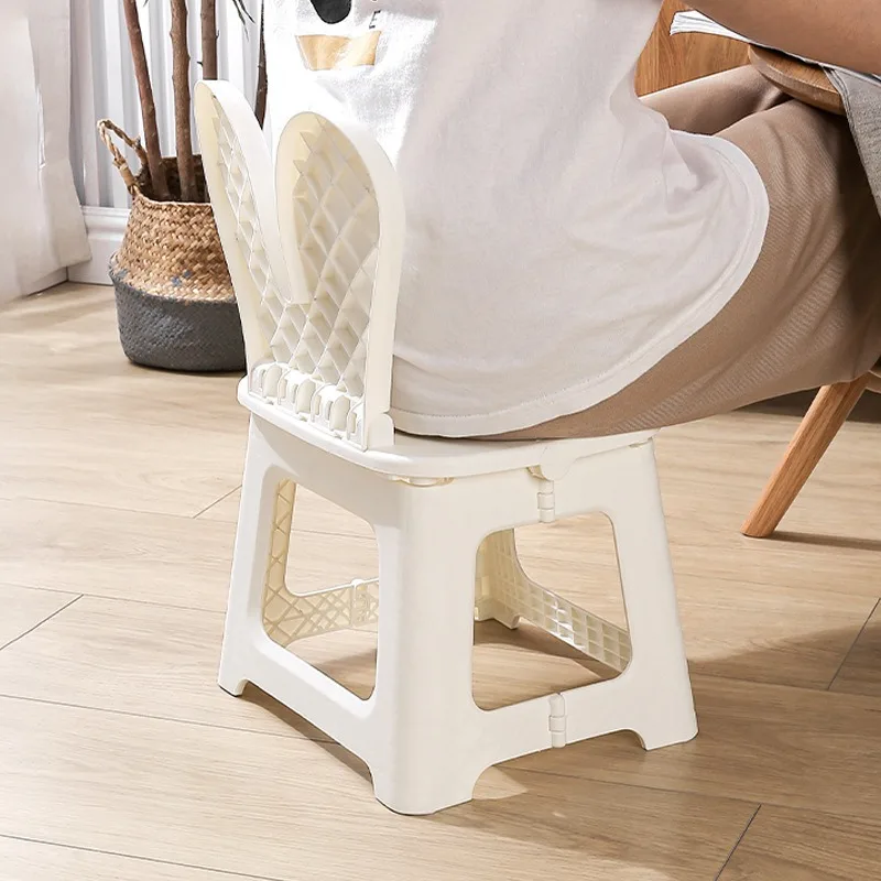 2PCS Thickened Rabbit Cartoon  - Kids Outdoor Folding Chair recension och pris