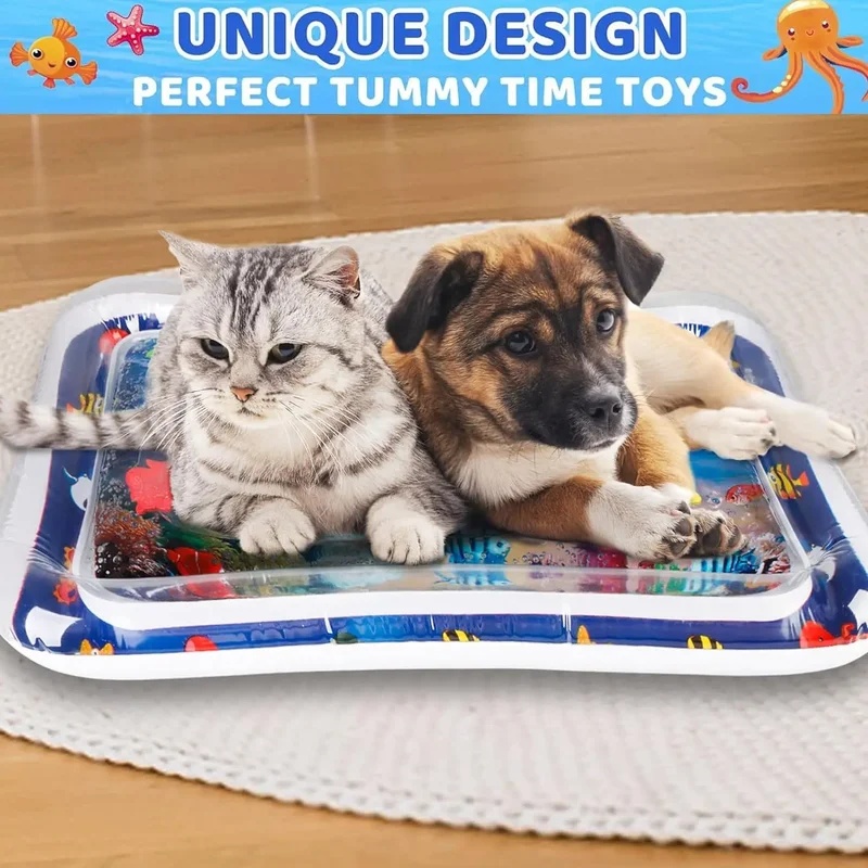 Thickened Inflatable Pet Water - Slip Slide Water Mat recension och pris