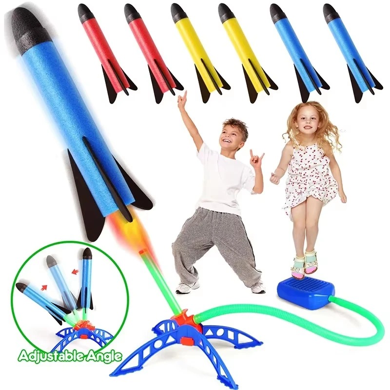 Air Rocket Foot Pump Launcher  - Kids Outdoor Jumpsuit recension och pris