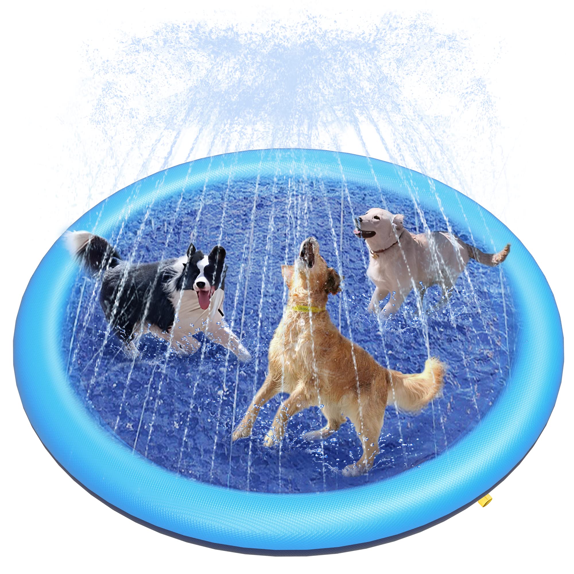 Dog Splash Pad Thick Sprinkler - Slip Slide Water Mat recension och pris
