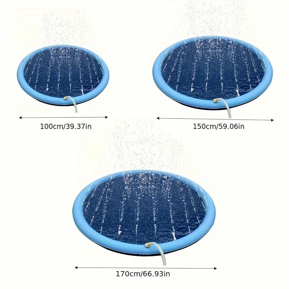 Dog Splash Pad Thick Sprinkler - Slip Slide Water Mat recension och pris
