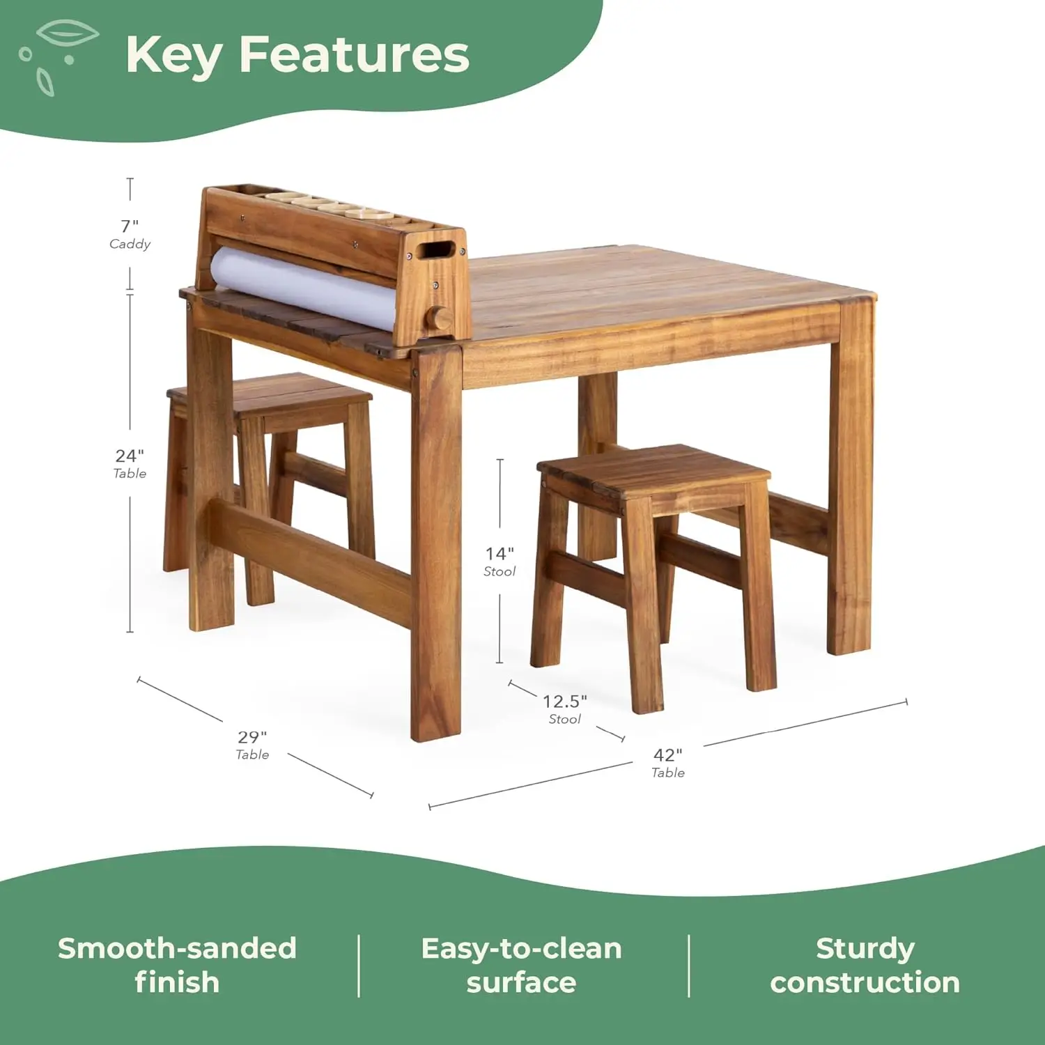 Acadia Outdoor Art Table and S - Kids Outdoor Chair And Table recension och pris
