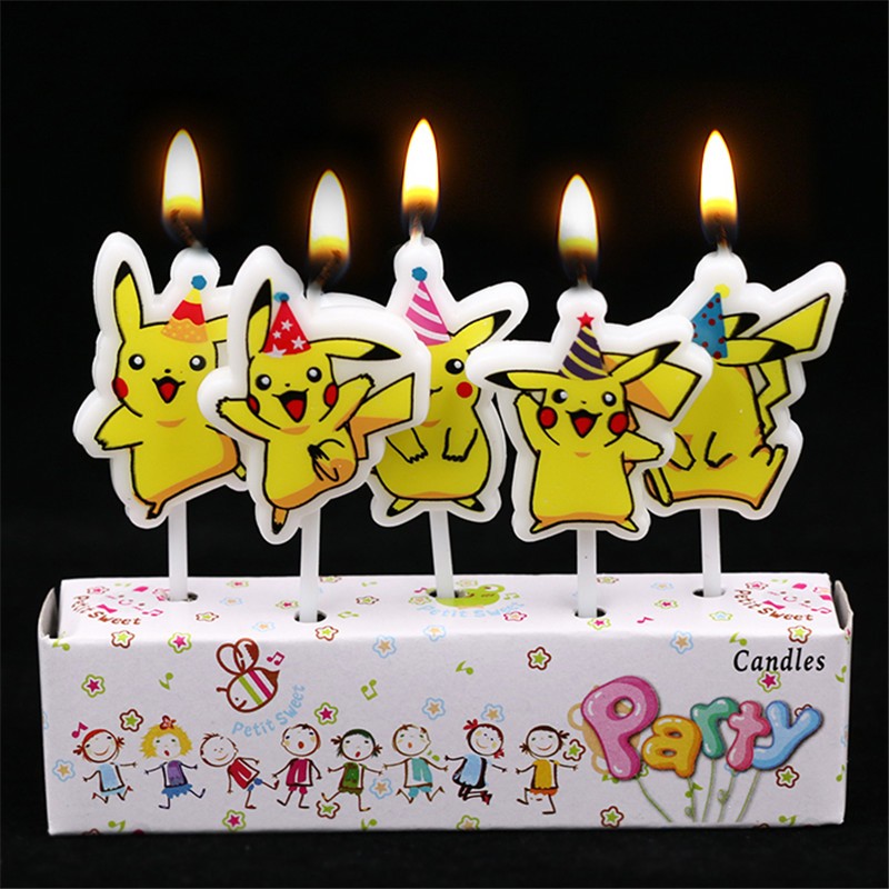 5pcs/lot Pokemon Birthday Cake - Kids Outdoor Kitchen Accessories recension och pris