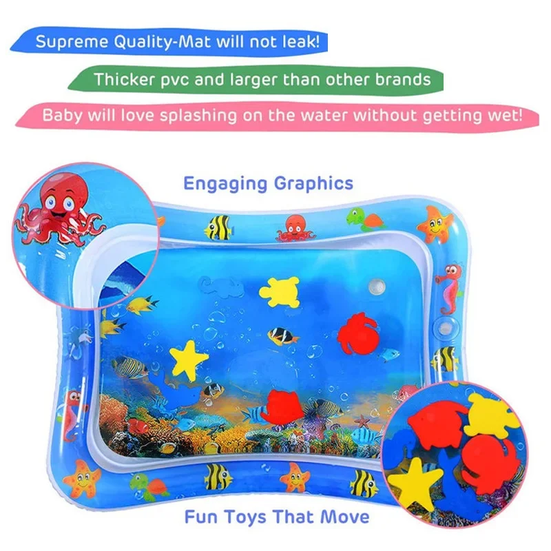 Baby Playing Water Mat Toddler - Slip Slide Water Mat recension och pris