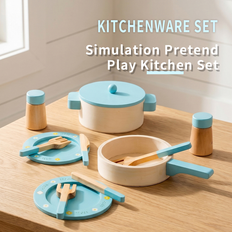Wooden Kitchen Play Set for Ki - Kids Outdoor Kitchen Accessories recension och pris
