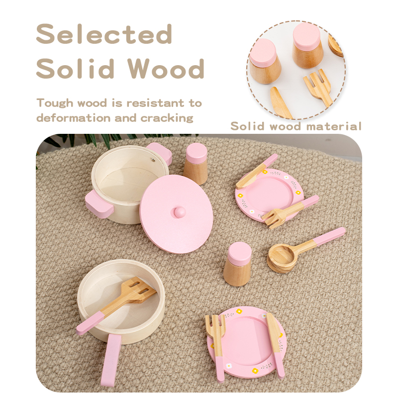 Wooden Kitchen Play Set for Ki - Kids Outdoor Kitchen Accessories recension och pris