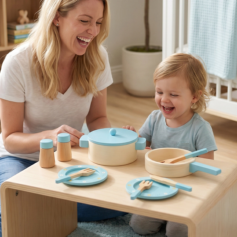 Wooden Kitchen Play Set for Ki - Kids Outdoor Kitchen Accessories recension och pris