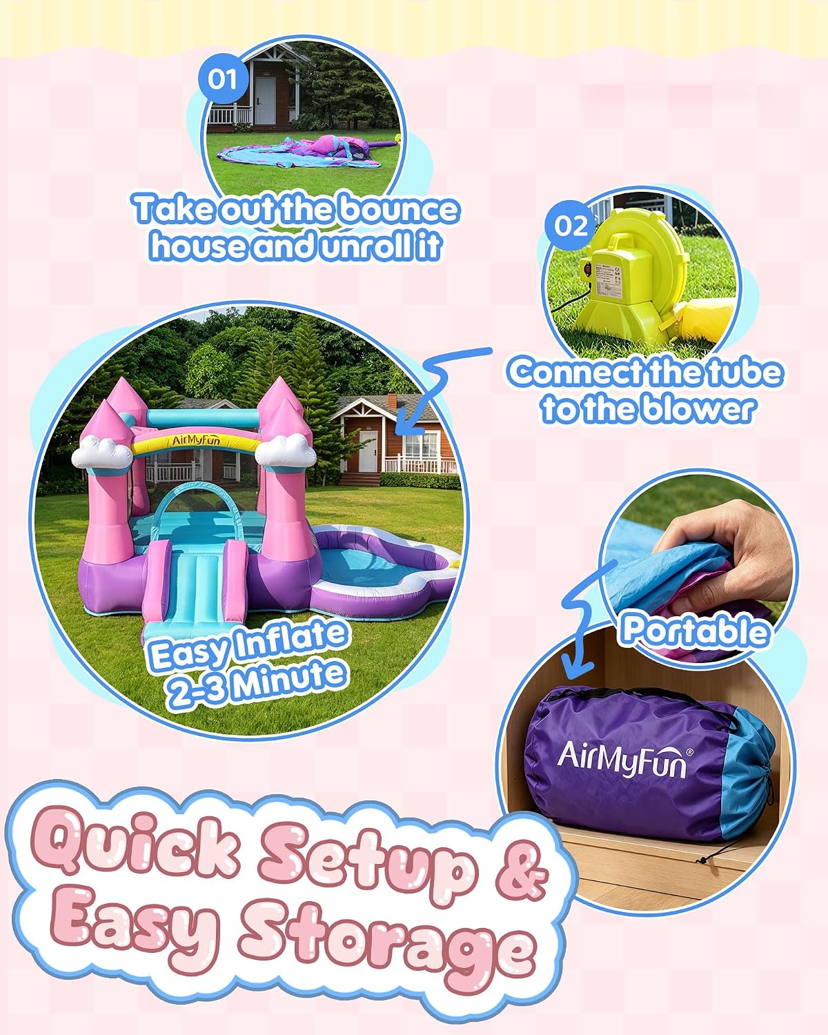 Pink Indoor/Outdoor Inflatable - Kids Outdoor Ball recension och pris