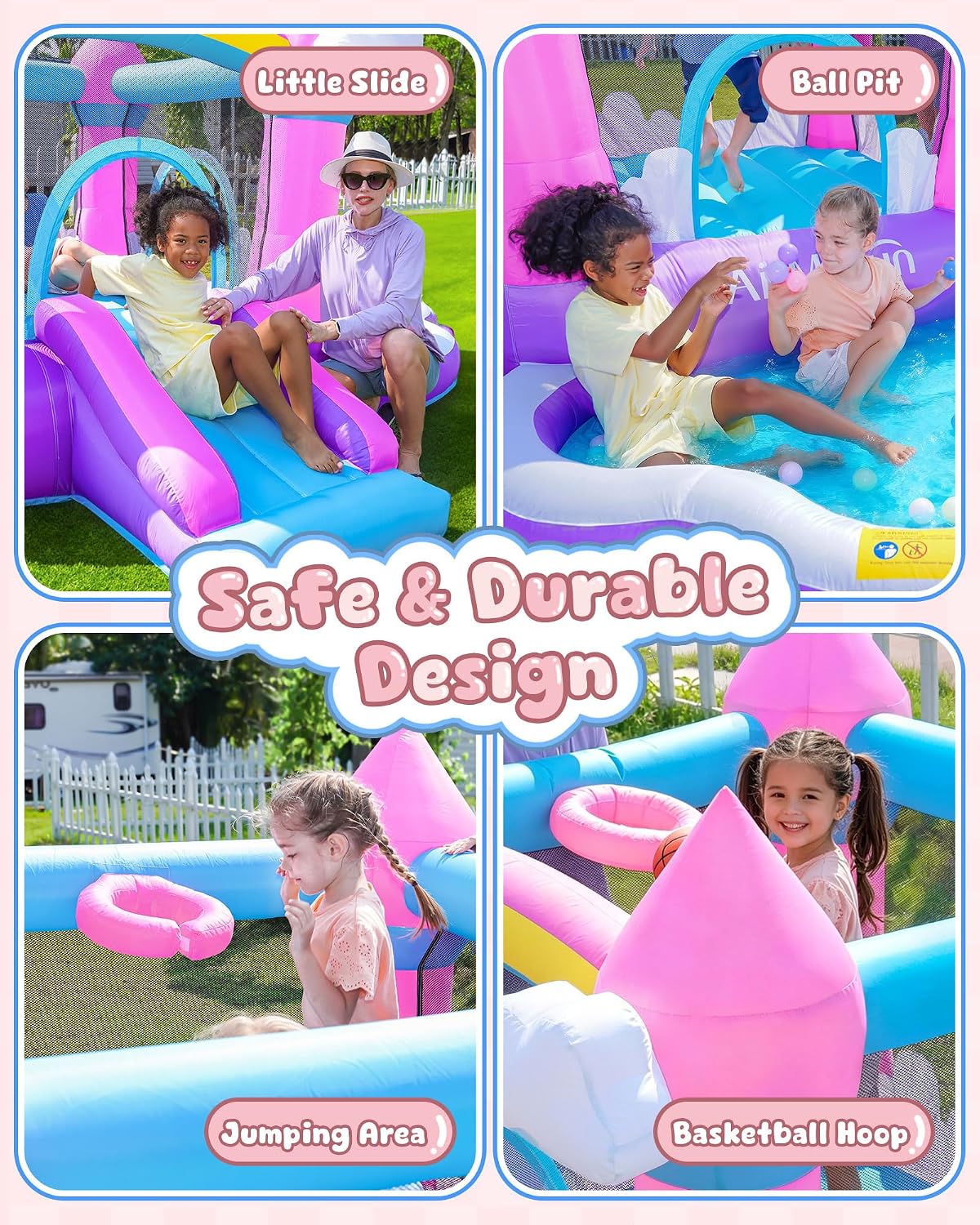 Pink Indoor/Outdoor Inflatable - Kids Outdoor Ball recension och pris