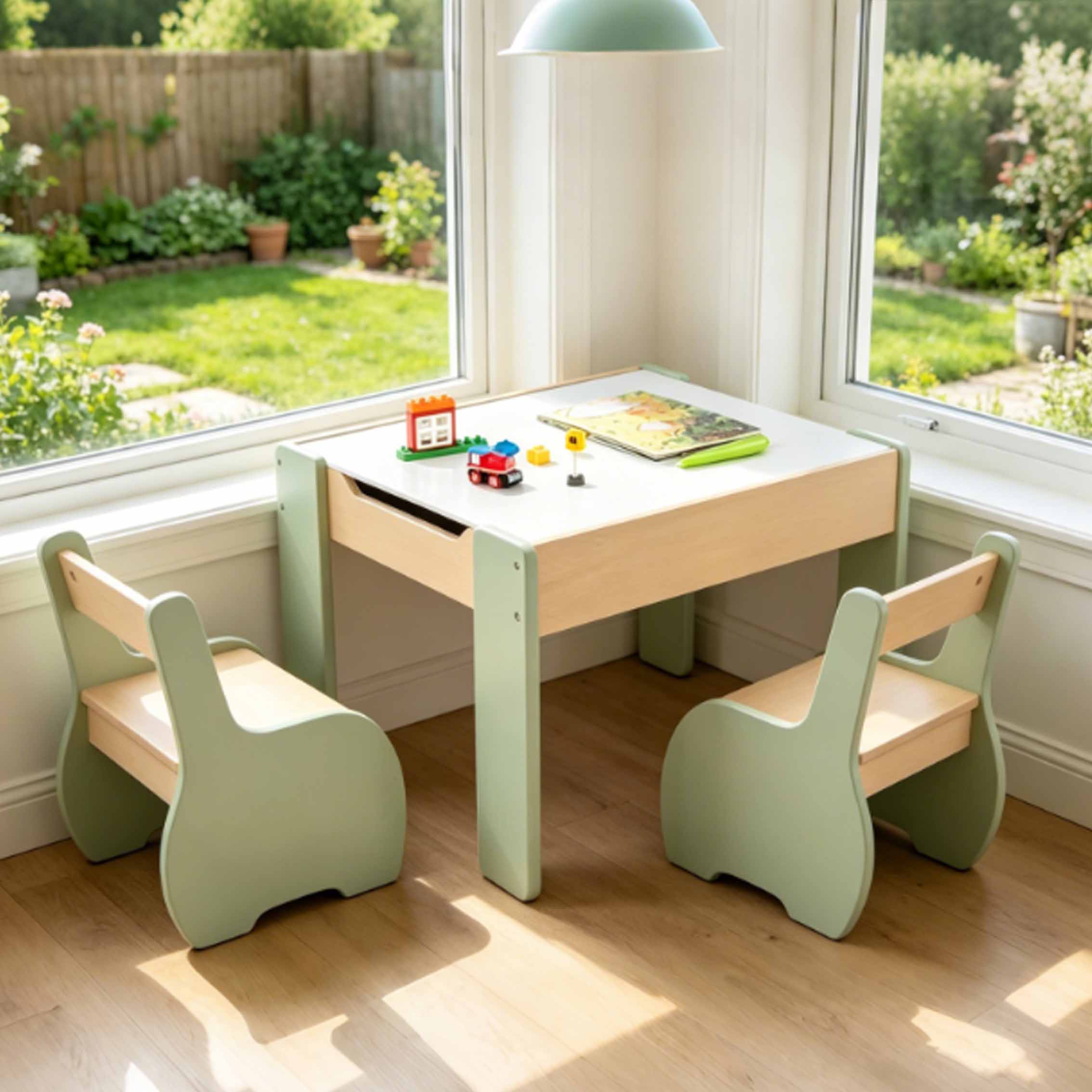 Children's Modern Wooden Table - Kids Outdoor Chair And Table recension och pris