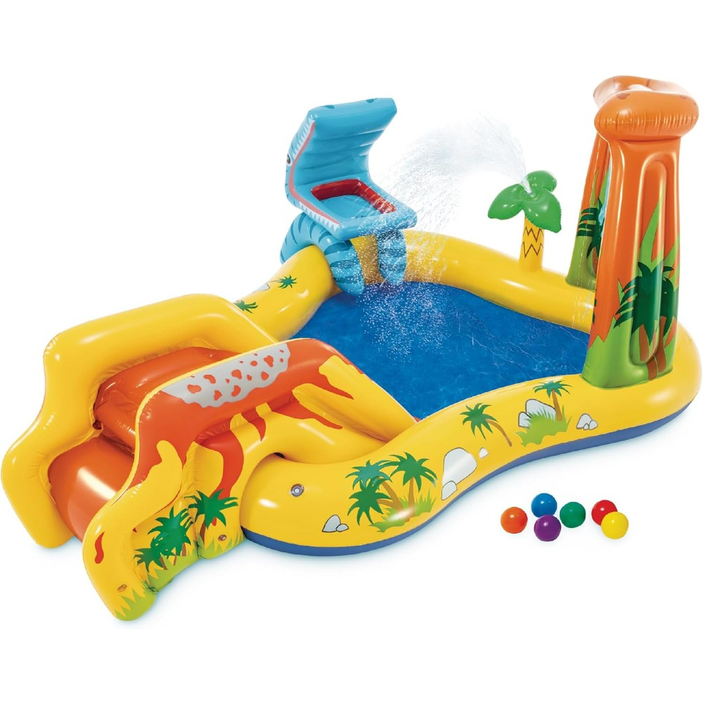 Inflatable Dinosaur Play Cente - Kids Outdoor Activity Centre recension och pris