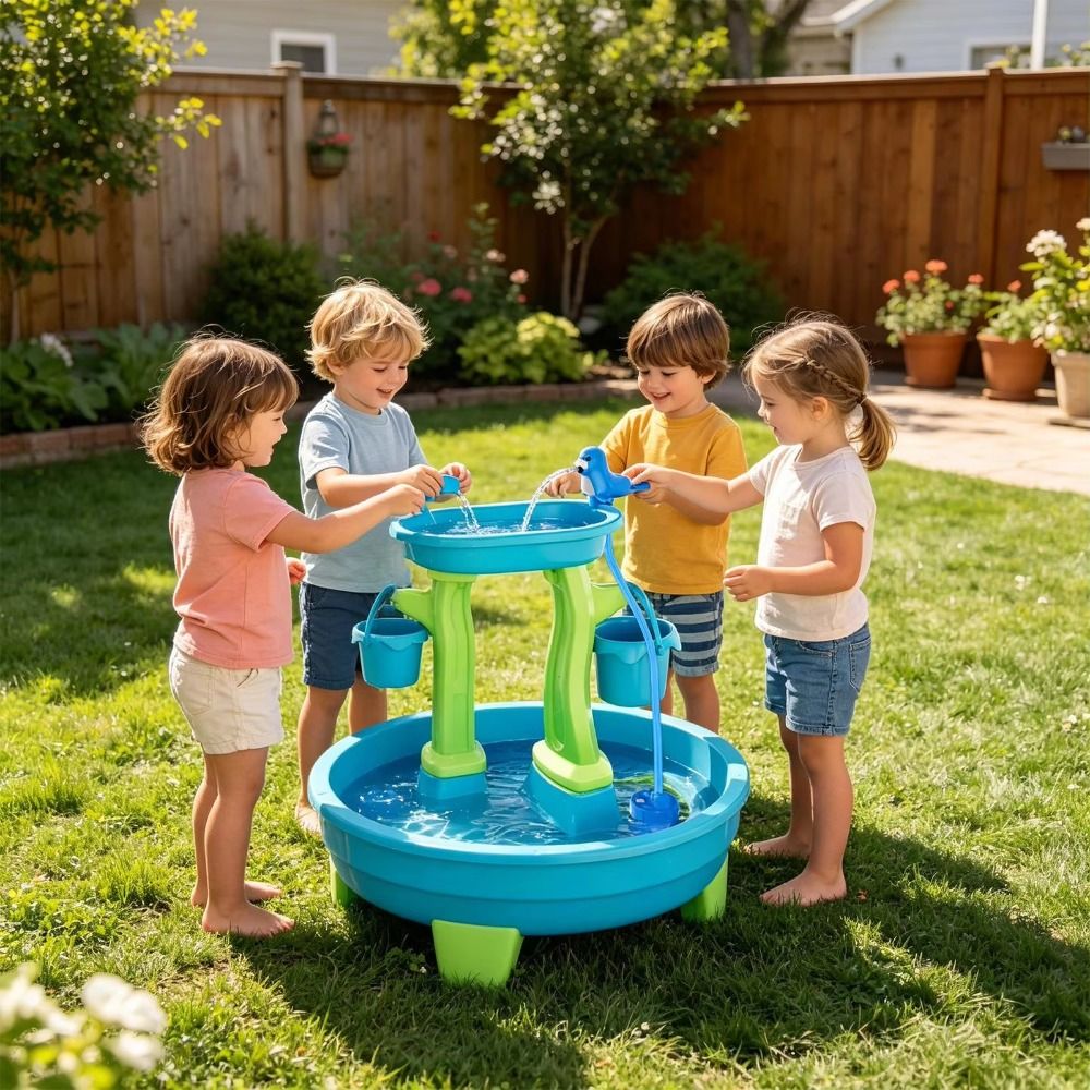 Portable No-Drill Water Table  - Kids Outdoor Water Play Table recension och pris