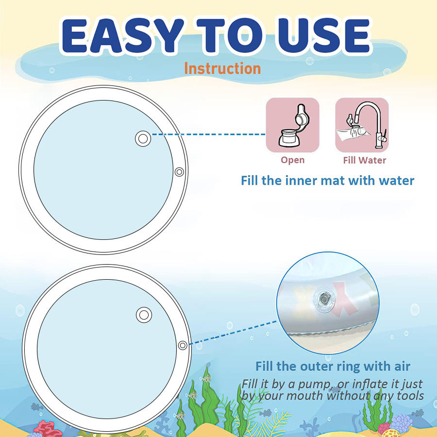 Water Sensory Play Mat Thicken - Slip Slide Water Mat recension och pris