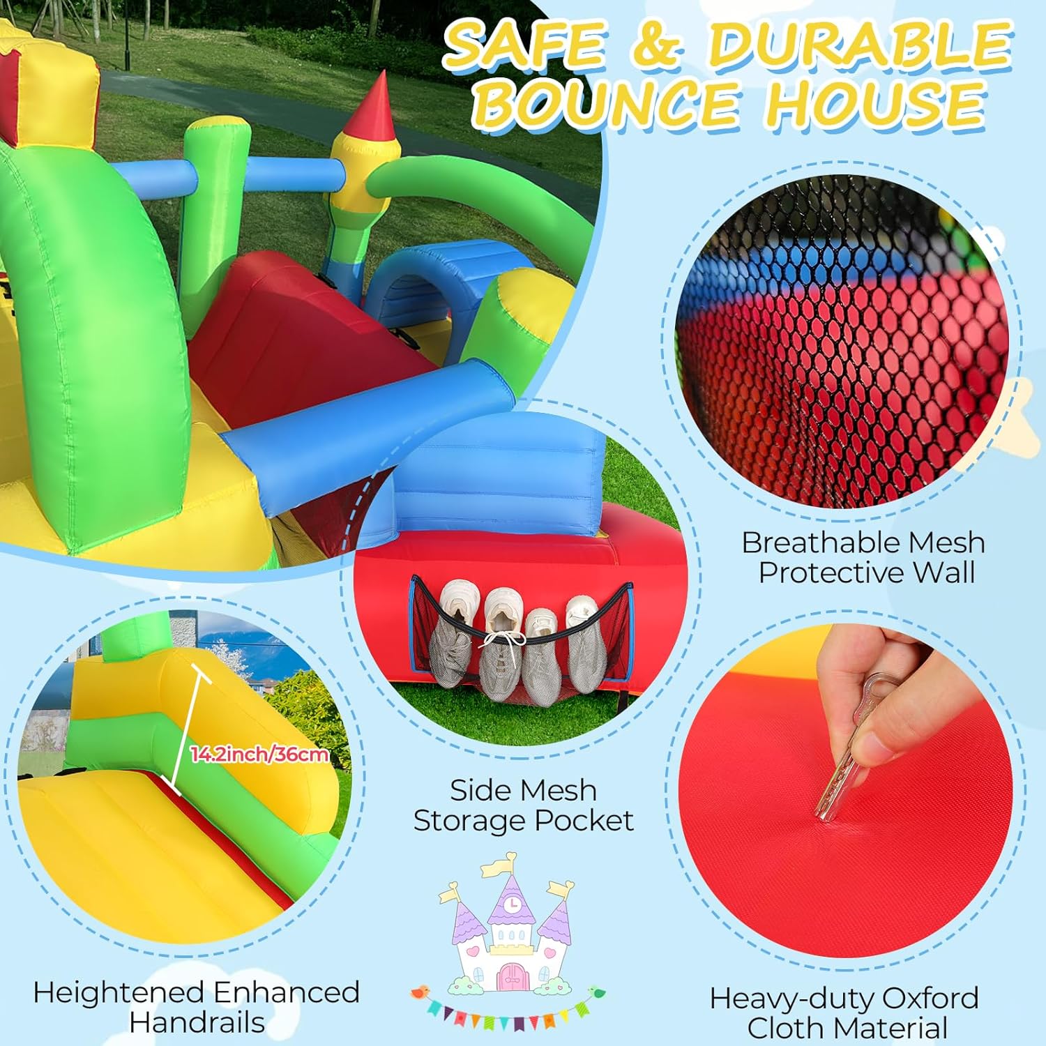 KF Inflatable Obstacle Course  - Kids Outdoor Tunnel recension och pris