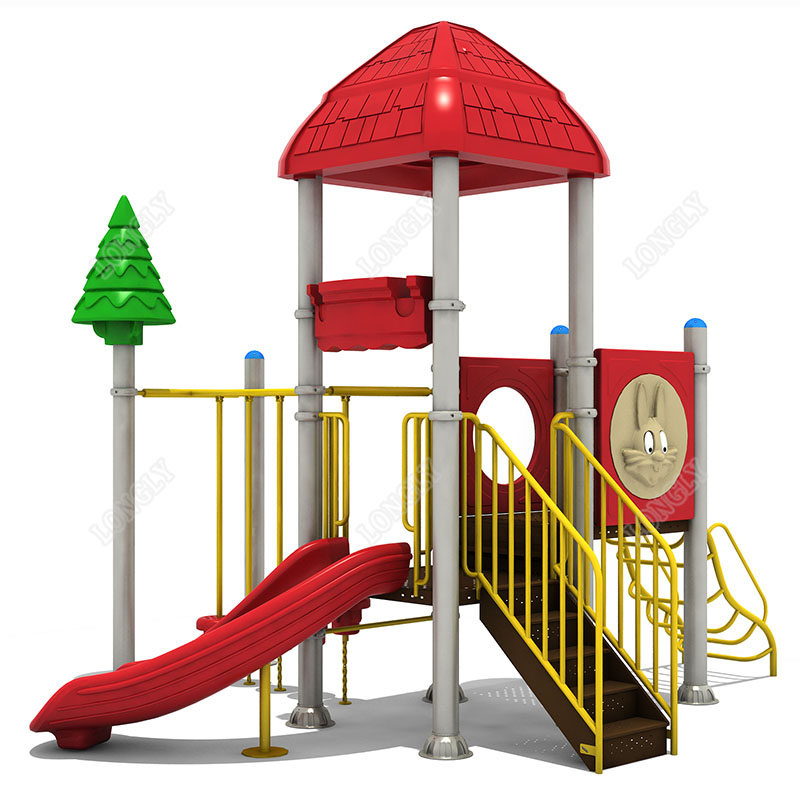 Red Plastic Slide for Kids LLD - Kids Outdoor Park recension och pris