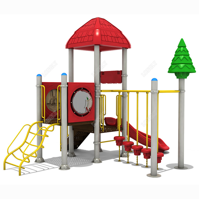 Red Plastic Slide for Kids LLD - Kids Outdoor Park recension och pris