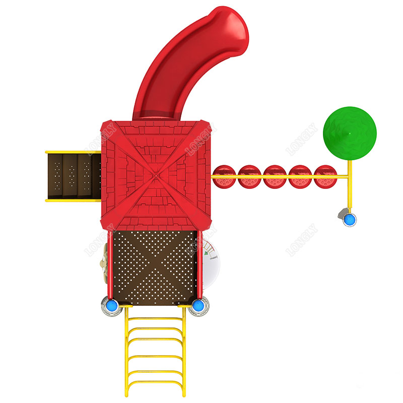 Red Plastic Slide for Kids LLD - Kids Outdoor Park recension och pris