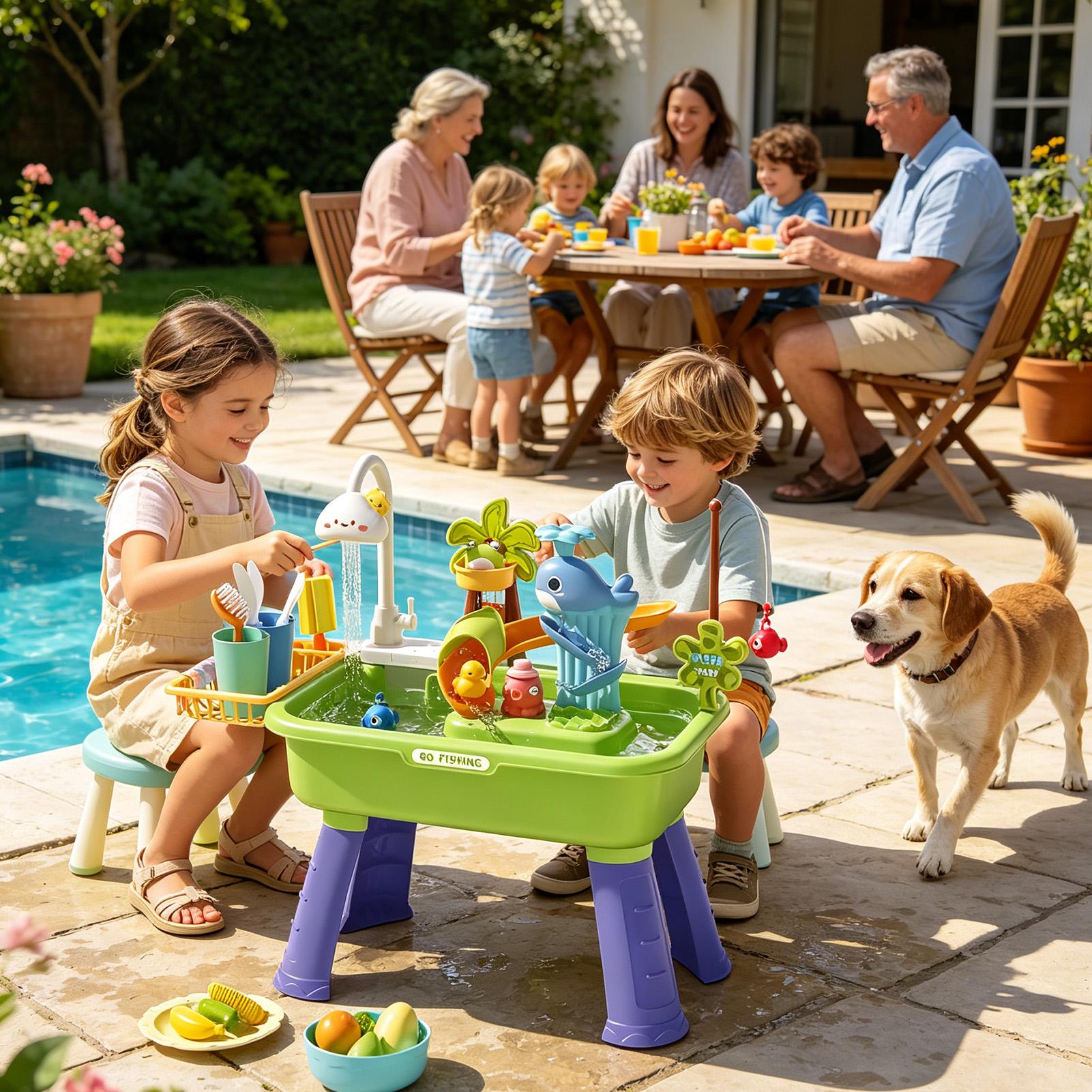 Water Table For Kids With Pump - Kids Outdoor Water Play Table recension och pris