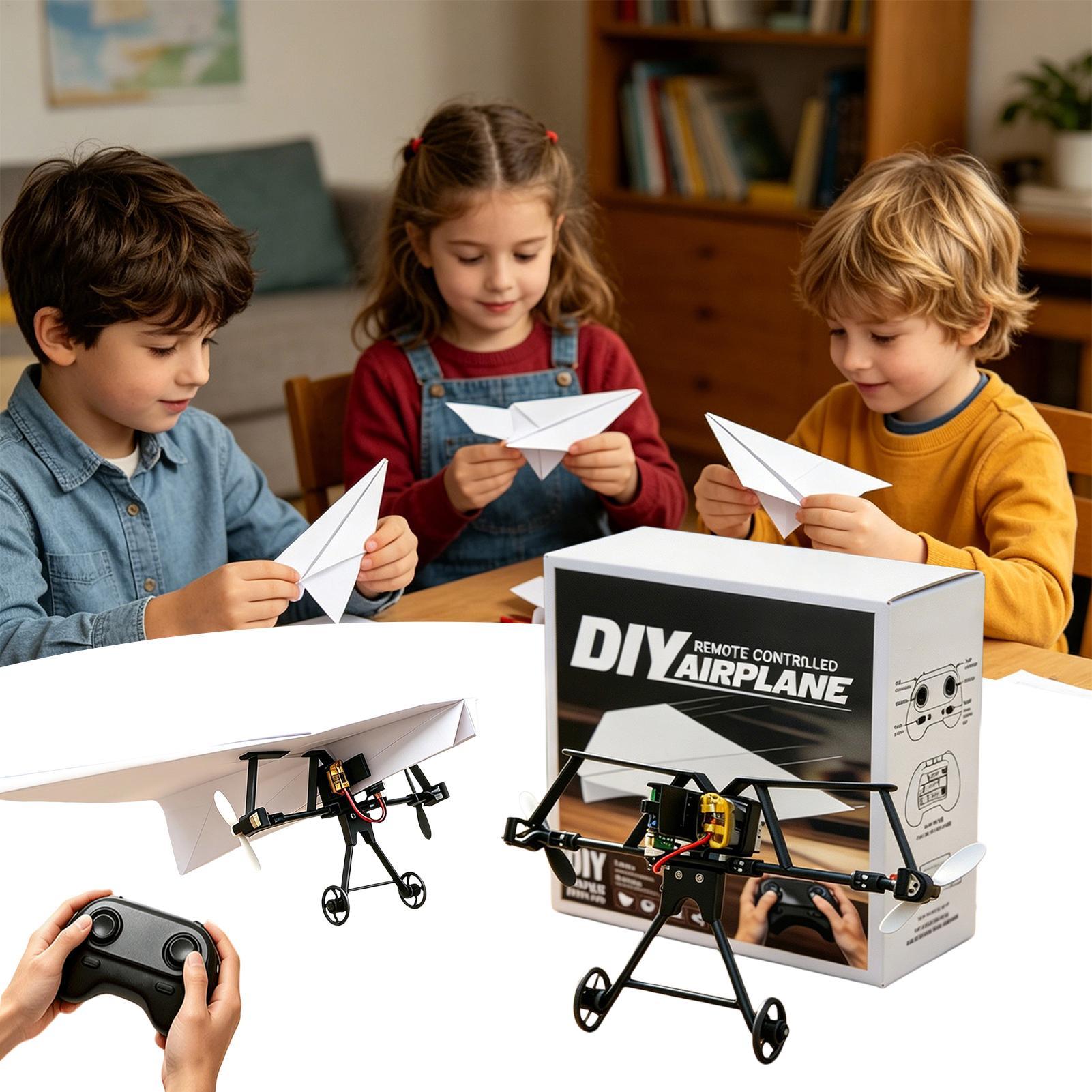 DIY RC Paper Airplane Kit Plan - Kids Outdoor Exercise Equipment recension och pris