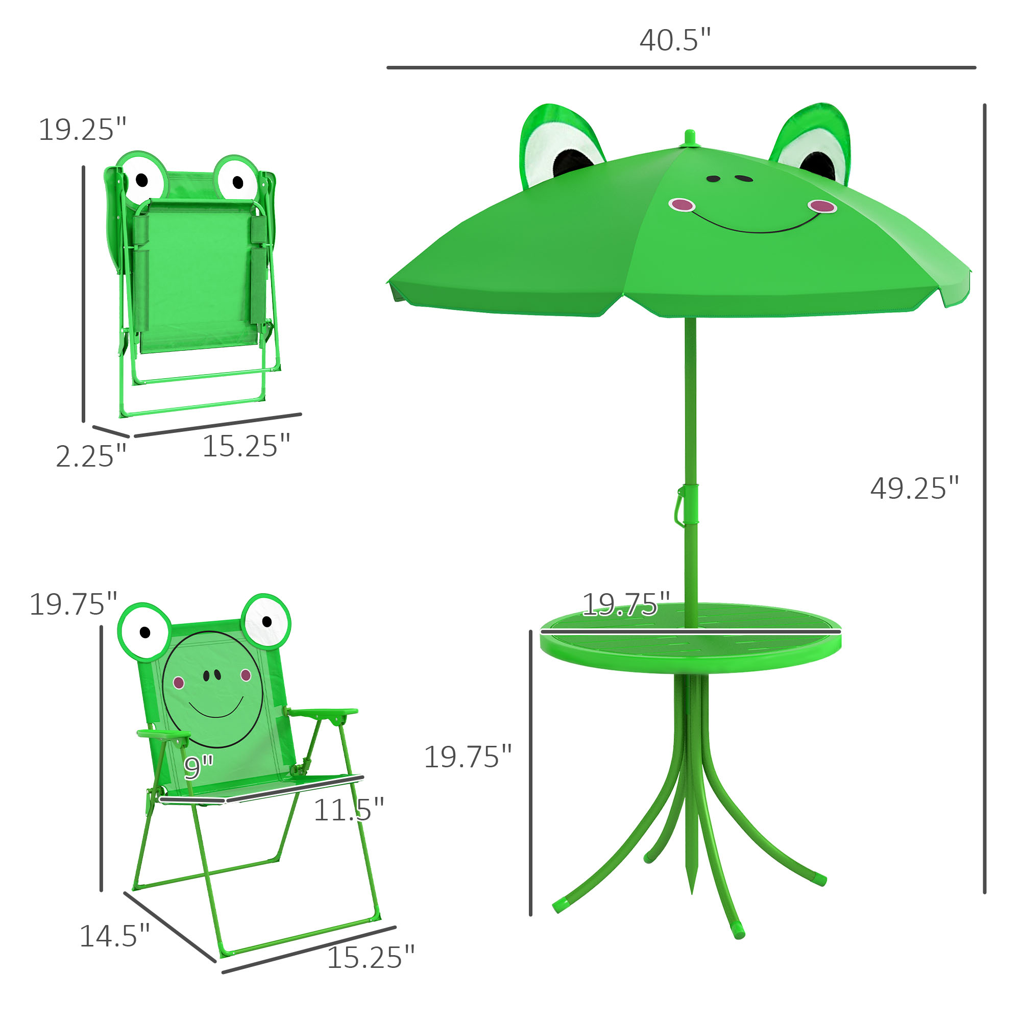 Kids Table and Chair Set, Outd - Kids Outdoor Chair And Table recension och pris
