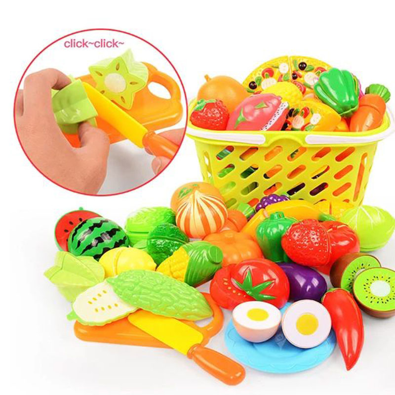 Children Toys Cutting Fruits a - Kids Outdoor Kitchen Accessories recension och pris