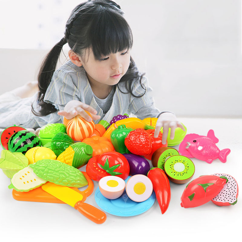 Children Toys Cutting Fruits a - Kids Outdoor Kitchen Accessories recension och pris