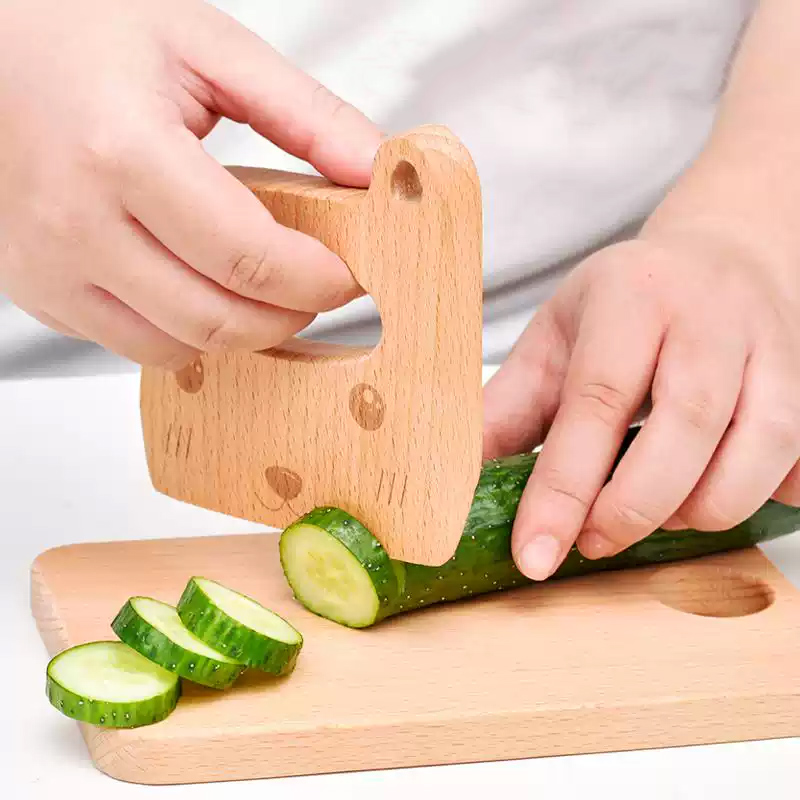 Wooden Kids Knife for Cooking  - Kids Outdoor Kitchen Accessories recension och pris