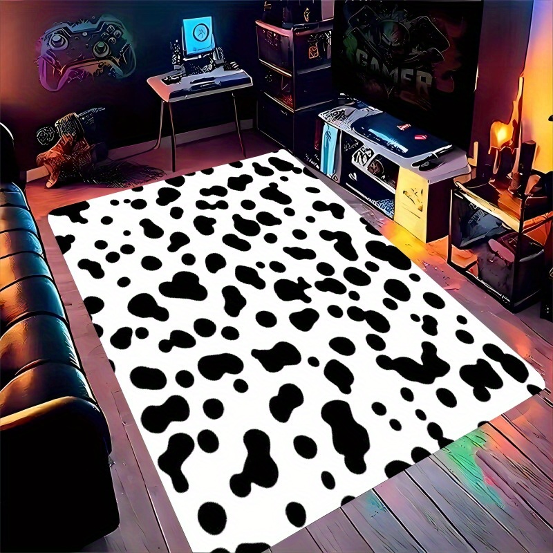 Flannel Printed Cow Print Rug  - Kids Outdoor Zone recension och pris