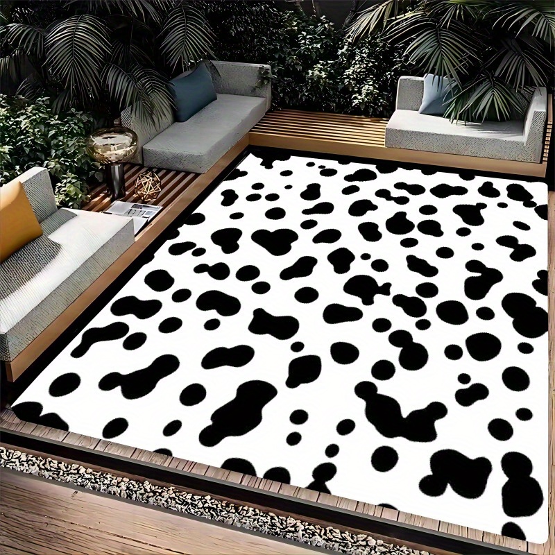 Flannel Printed Cow Print Rug  - Kids Outdoor Zone recension och pris