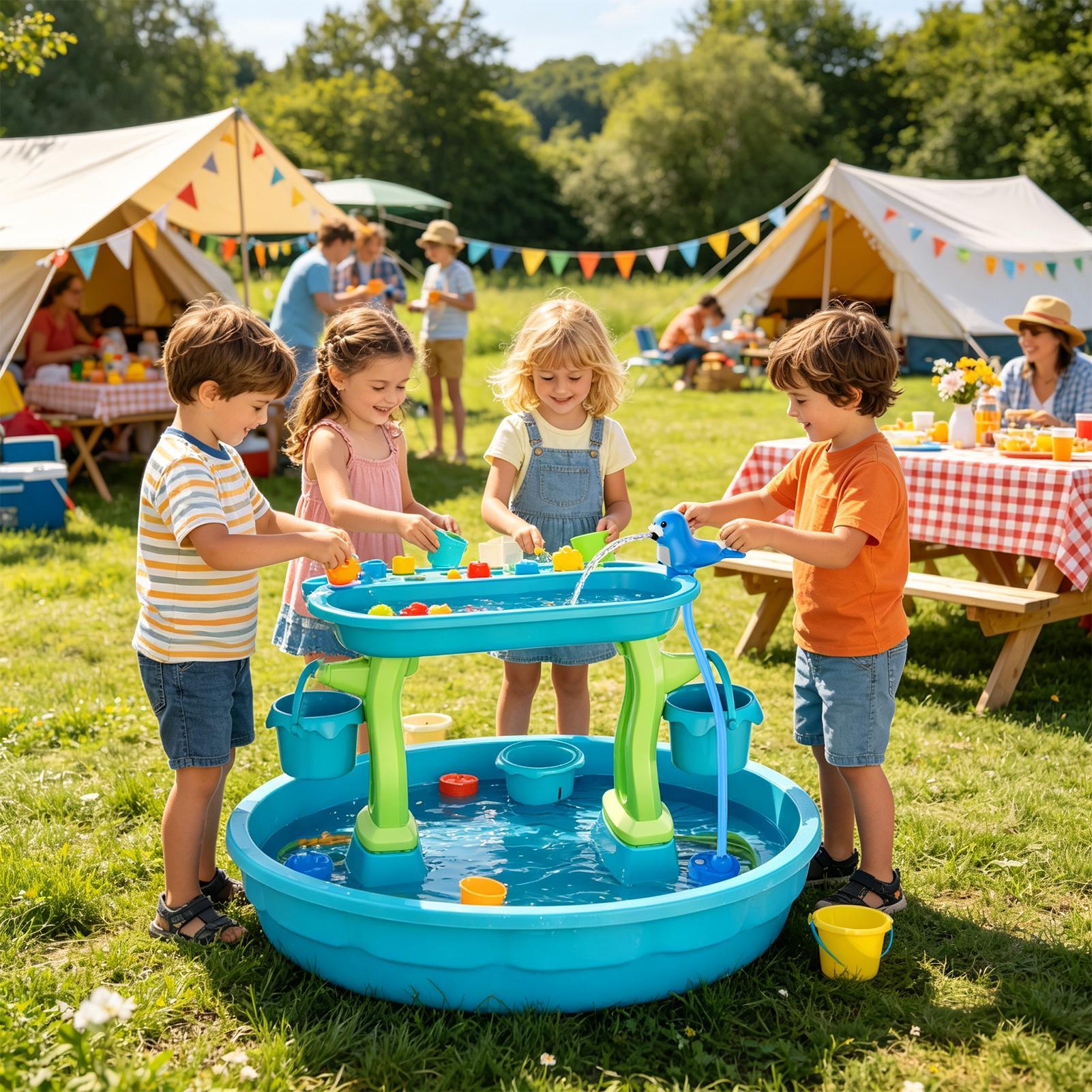 Rechargeable Water Table Spray - Kids Outdoor Water Play Table recension och pris