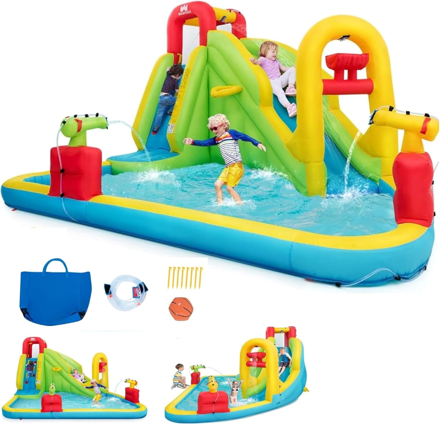 Mega Inflatable Water Park Bou - Kids Outdoor Park recension och pris