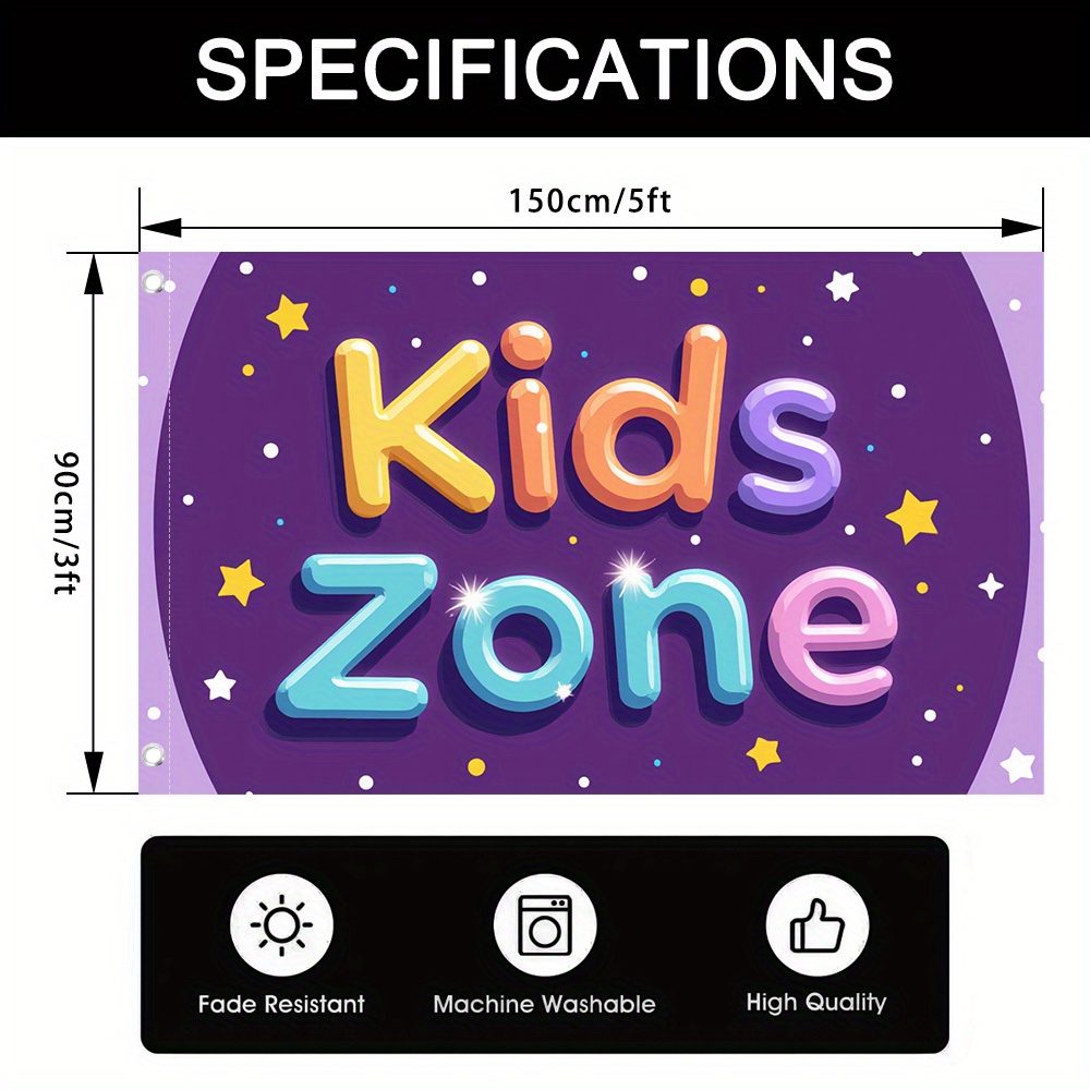 Kids Zone Garden Flag Durable  - Kids Outdoor Zone recension och pris