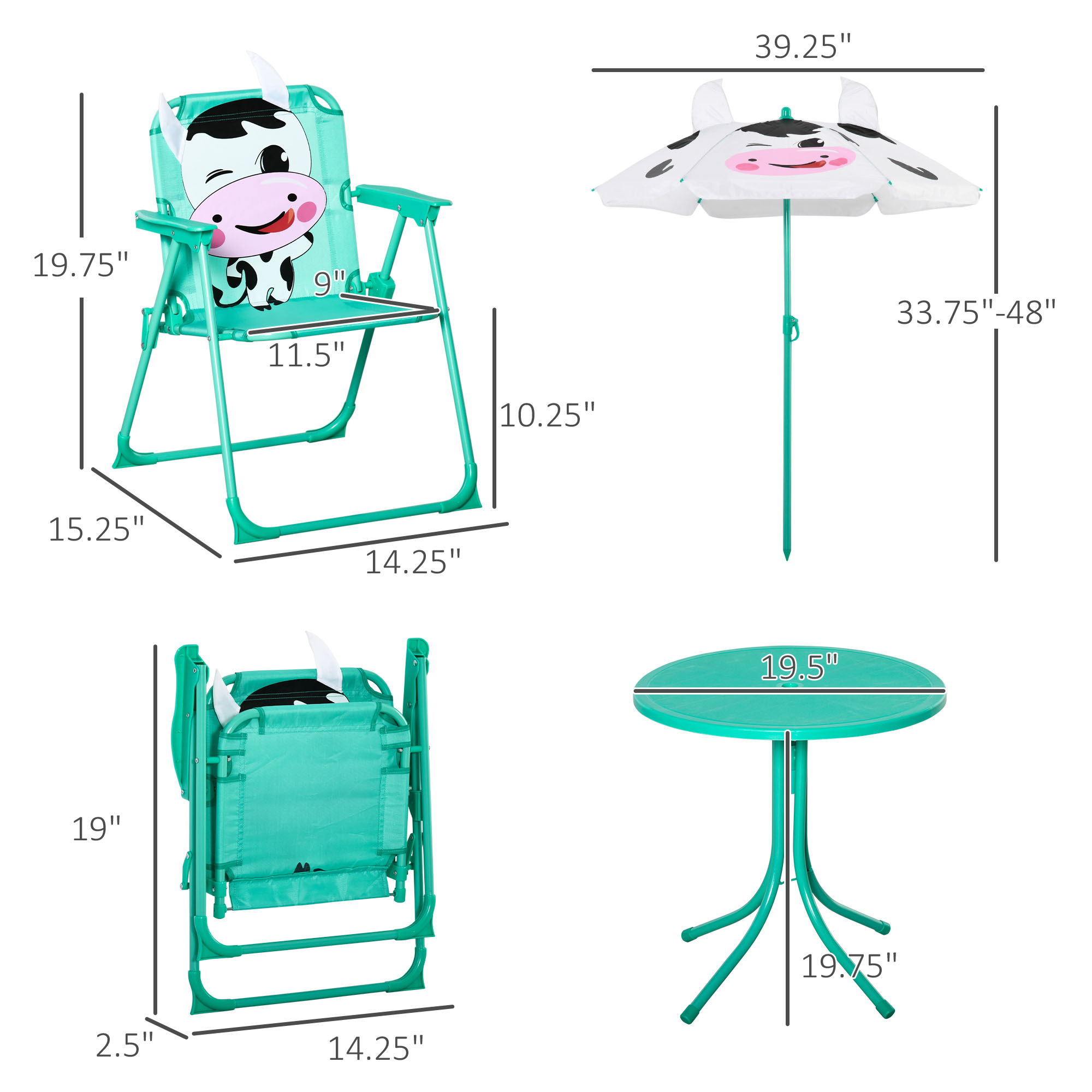 Kids Table and Chair Set, Outd - Kids Outdoor Chair And Table recension och pris