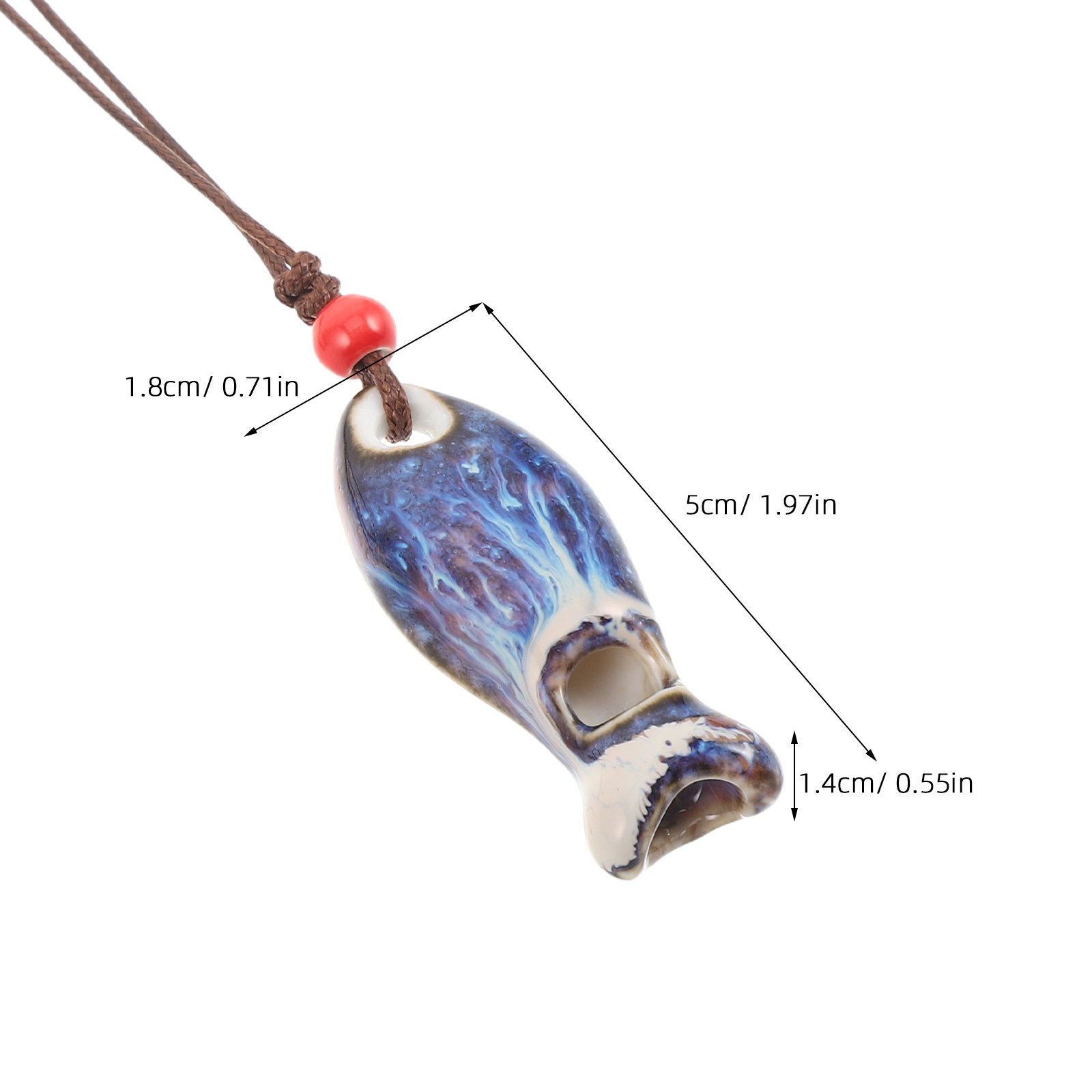 2Pcs Ceramic Fish Whistle Pend - Kids Outdoor Instruments recension och pris