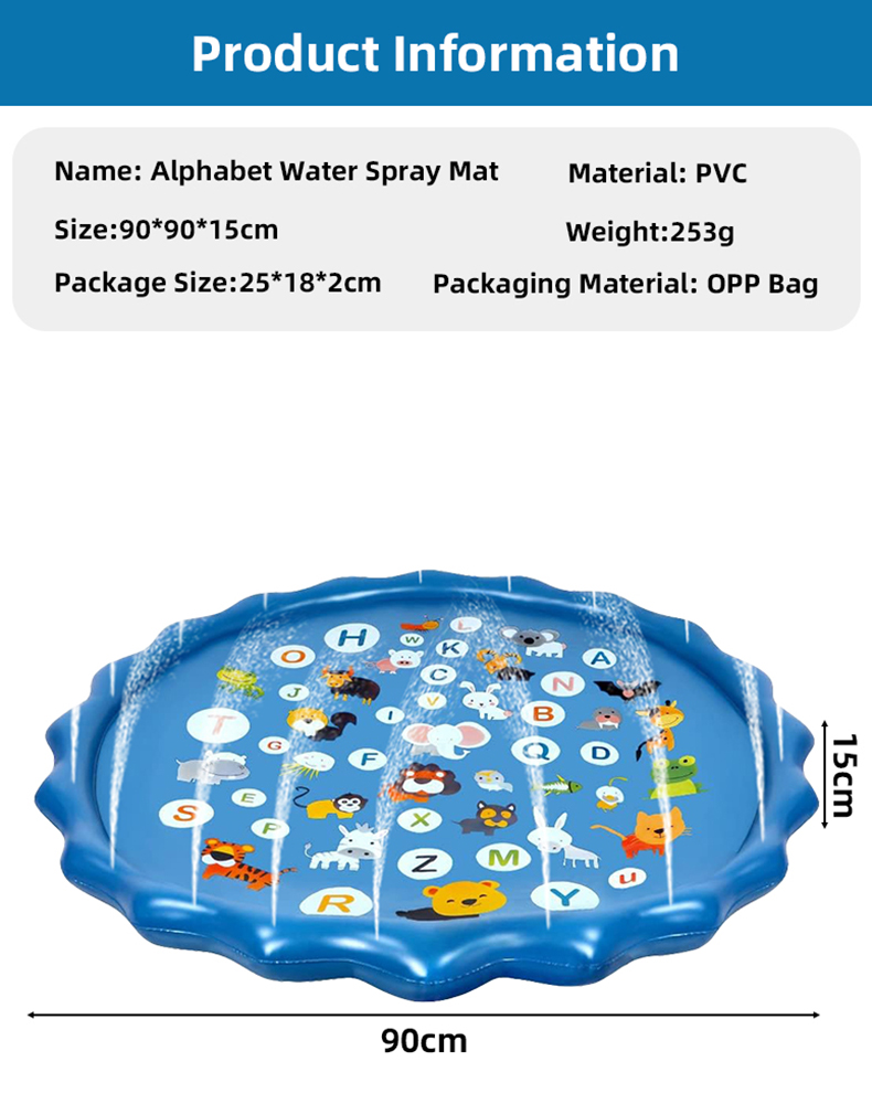 Alphabet Inflatable Water Spri - Slip Slide Water Mat recension och pris