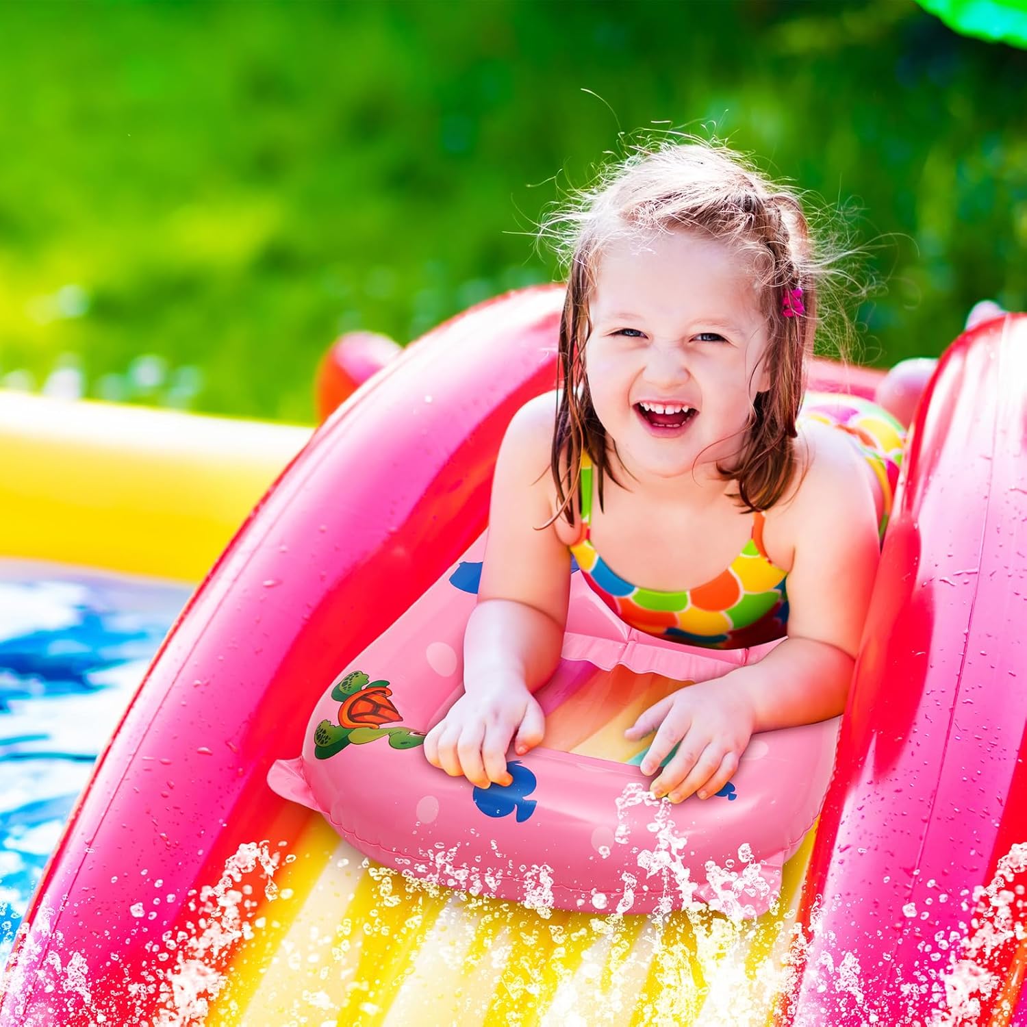 Water Floating Ring Inflatable - Slip Slide Water Mat recension och pris