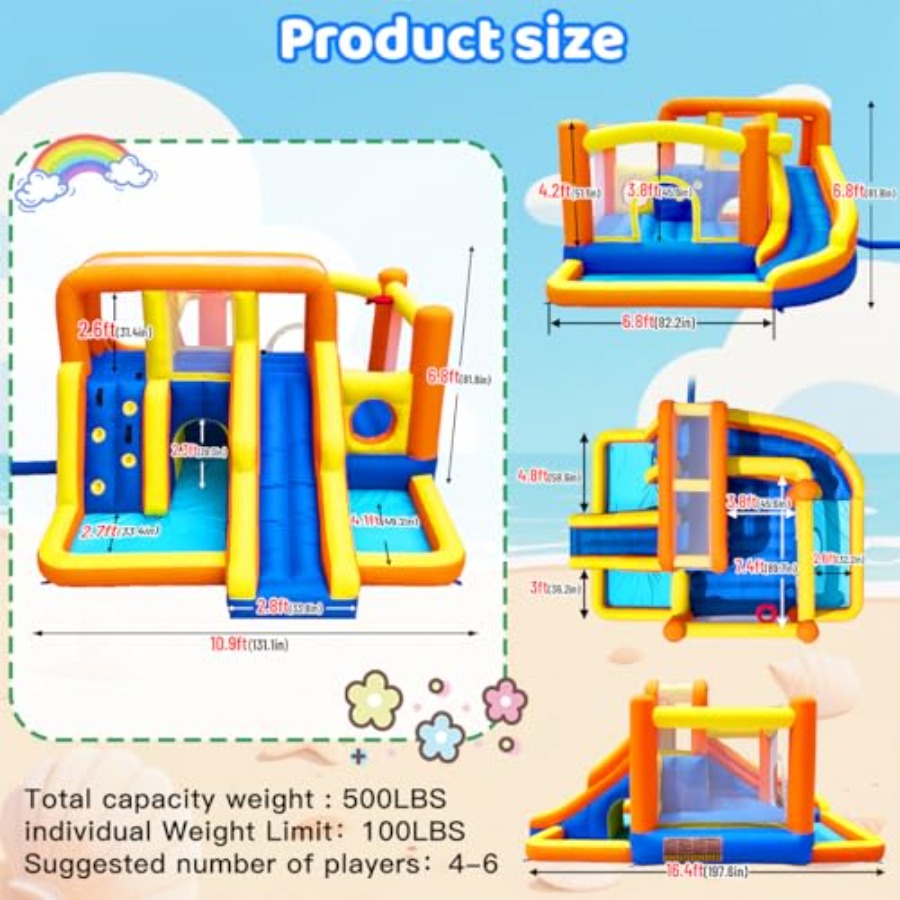Outdoor bounce house water sli - Kids Outdoor Zone recension och pris