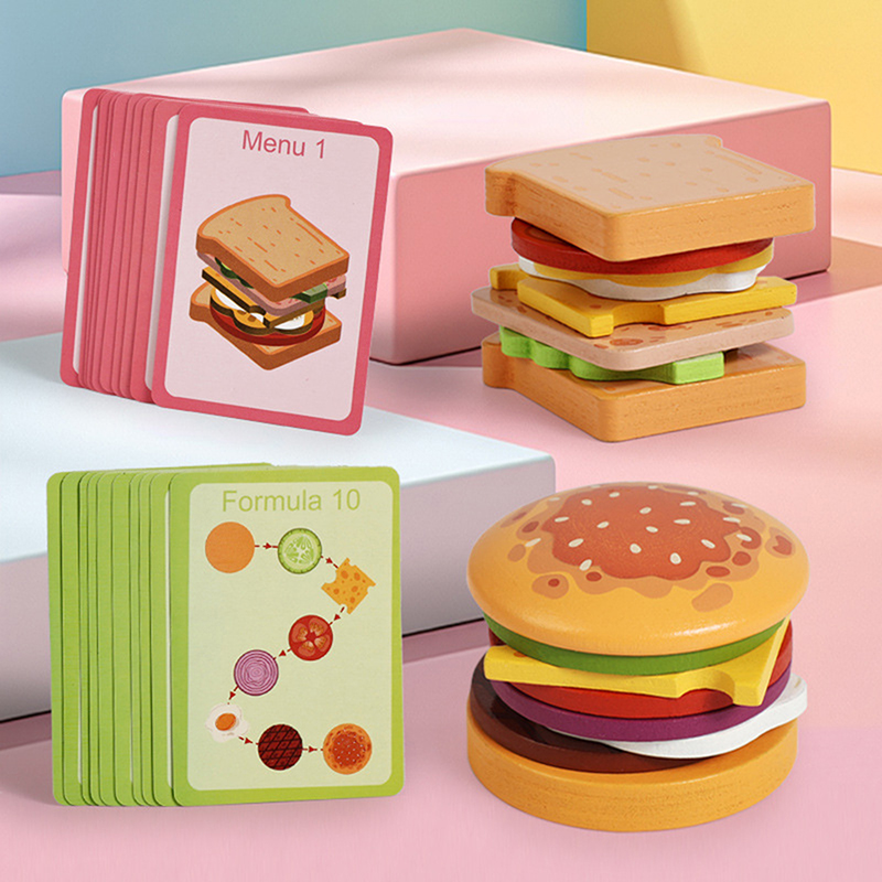 ·NewWooden Hamburg Sandwich St - Kids Outdoor Kitchen Accessories recension och pris