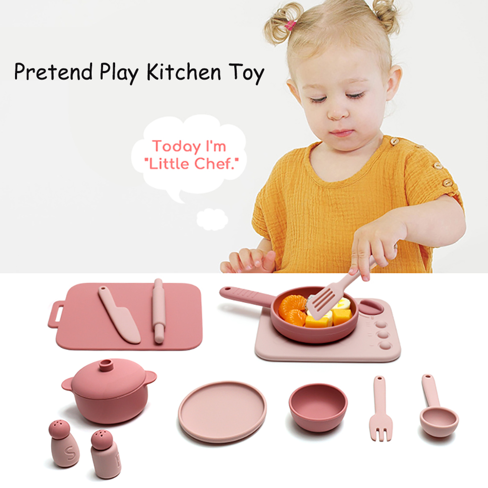 13 Pcs Set Silicone Cooking Pl - Kids Outdoor Kitchen Accessories recension och pris