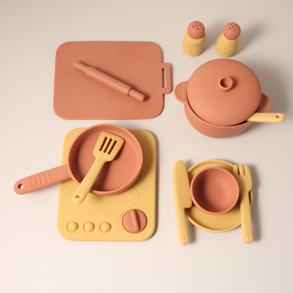 13 Pcs Set Silicone Cooking Pl - Kids Outdoor Kitchen Accessories recension och pris