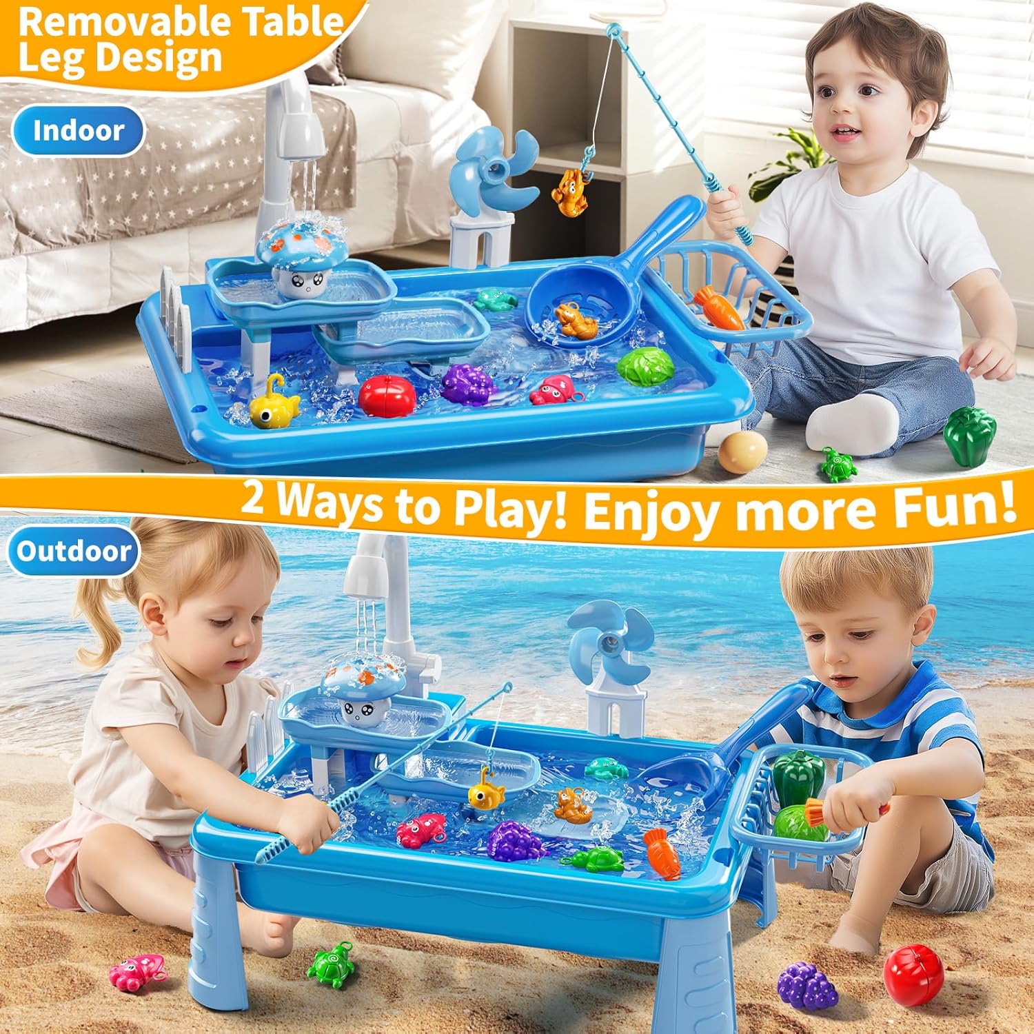 Water Table Play Sink Toy for  - Kids Outdoor Water Play Table recension och pris