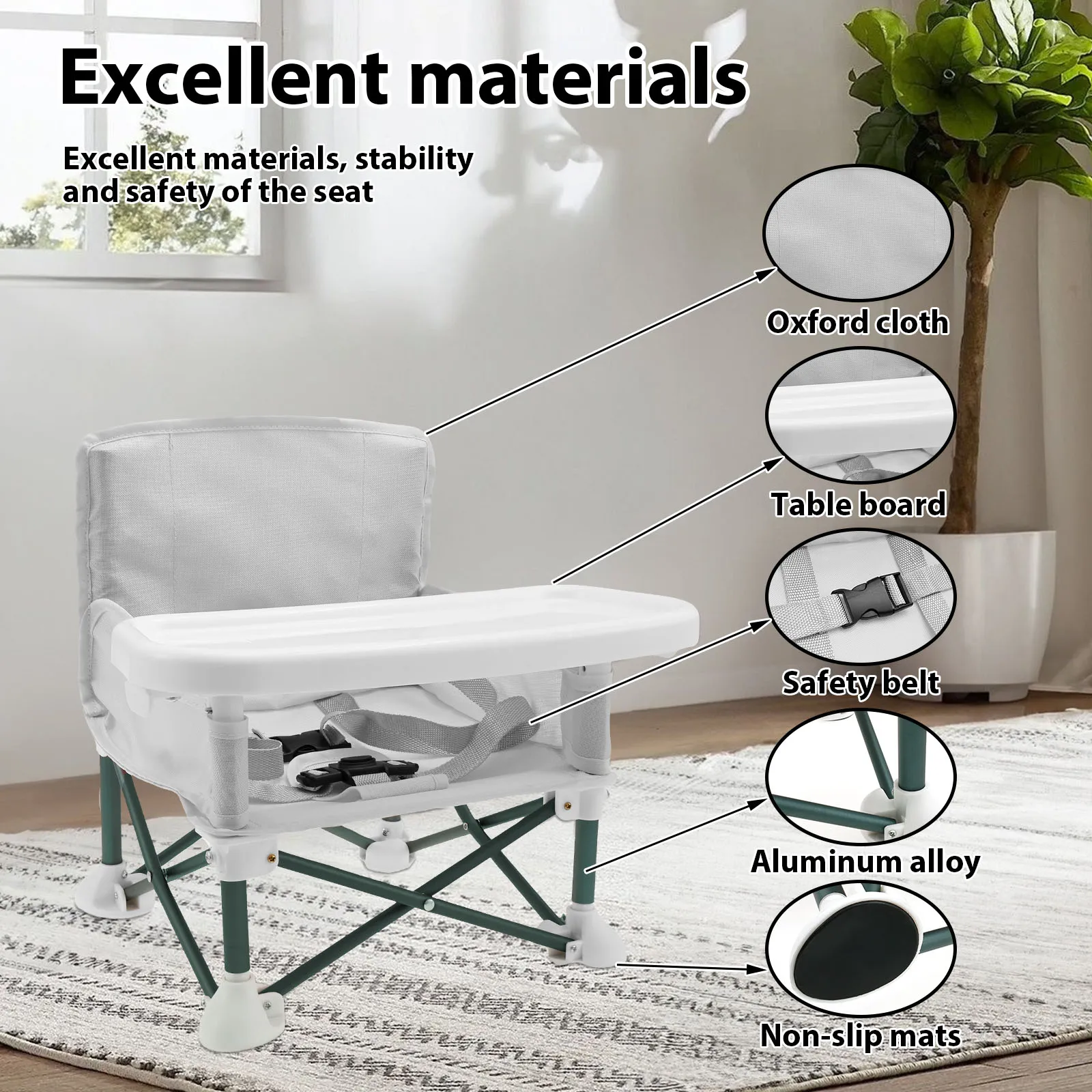 Toddler Booster Seat with Chil - Kids Outdoor Folding Chair recension och pris