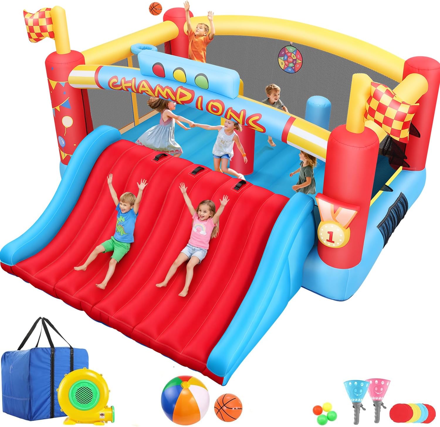 13FT Big Inflatable Bounce Hou - Kids Outdoor Park recension och pris