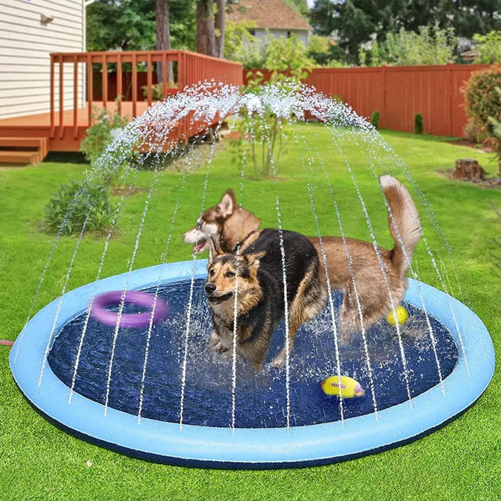Kids Sprinkler Play Mat with S - Slip Slide Water Mat recension och pris