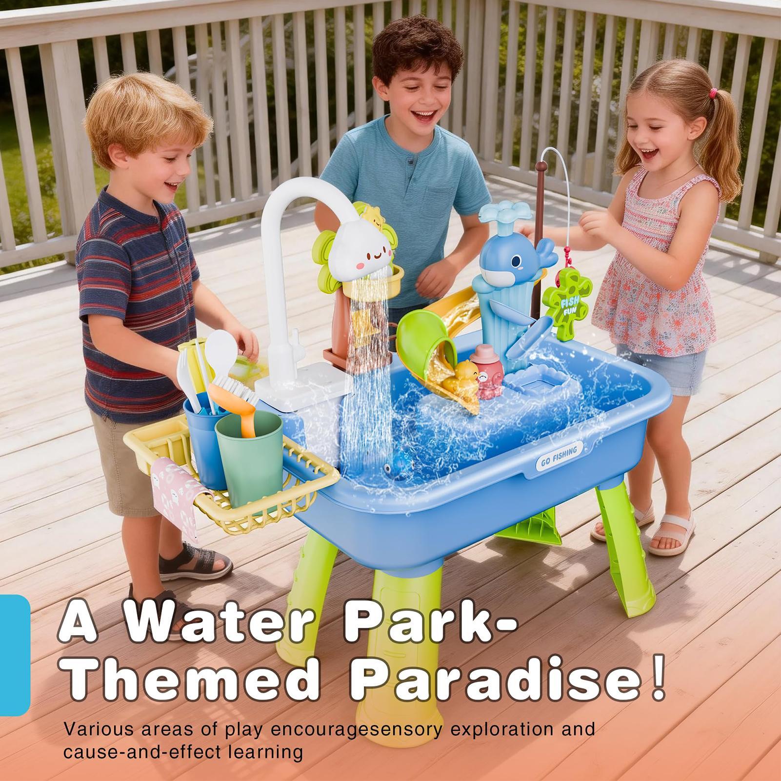 Children's Outdoor Beach Toy T - Kids Outdoor Water Play Table recension och pris