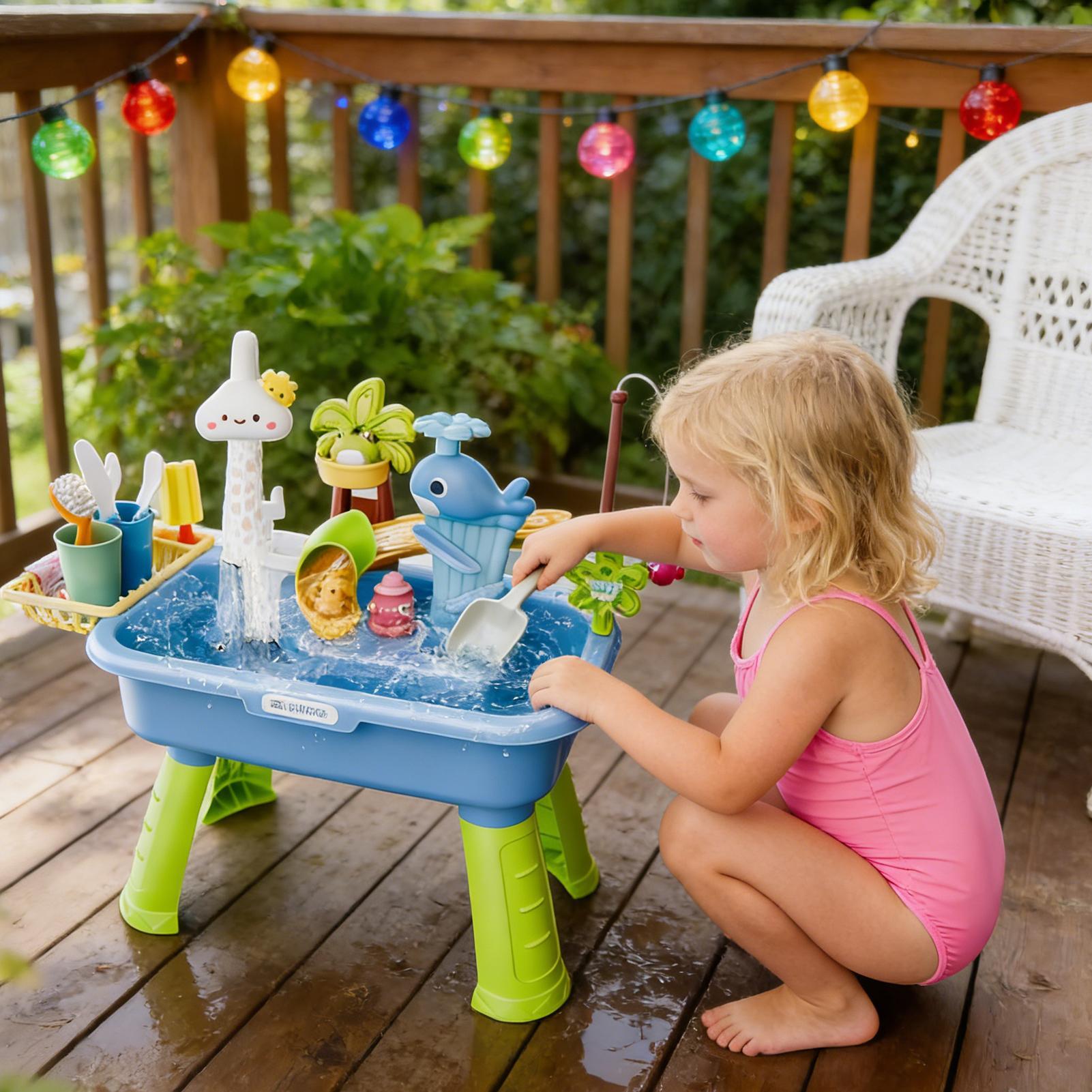 Children's Outdoor Beach Toy T - Kids Outdoor Water Play Table recension och pris